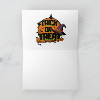 Tarjeta De Agradecimiento Truco o trato
