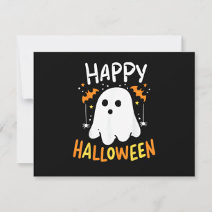 Tarjeta De Agradecimiento Truco O Trato Fantasma De Halloween