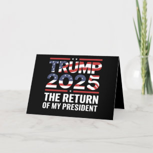 Tarjeta De Agradecimiento Trump 2025 El regreso de mi presidente 47º Estados