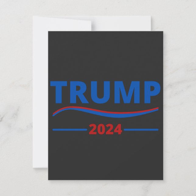 Tarjeta De Agradecimiento trump take America back (Anverso)