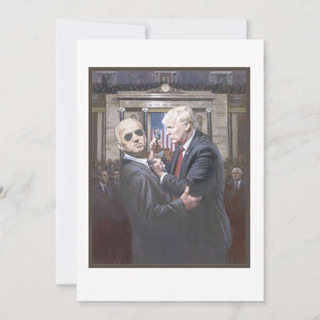 Tarjeta De Agradecimiento Trump V. Biden (Anverso)
