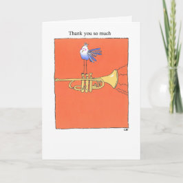 Tarjeta de agradecimiento "Trumpet"