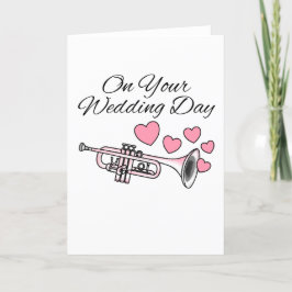 Tarjeta De Agradecimiento Trumpet Boda Trumpeter Trumpeter