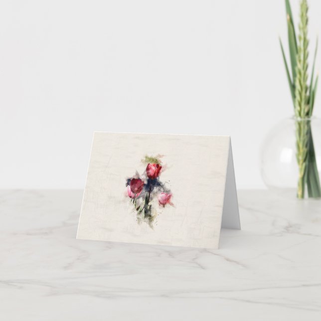 Tarjeta De Agradecimiento Tulip Cluster (Anverso)