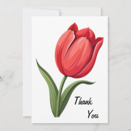 Tarjeta De Agradecimiento Tulip de flor