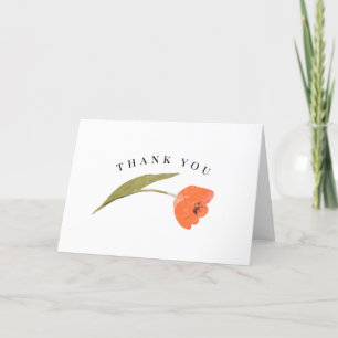 Tarjeta De Agradecimiento Tulip de primavera gracias