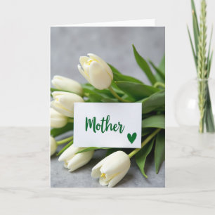 Tarjeta de agradecimiento Tulipán Blanco