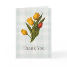 Tarjeta de agradecimiento Tulipán | Nota floral el