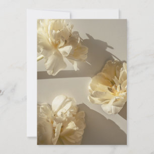 Tarjeta De Agradecimiento Tulipanes de crema elegantes en luz cálida, 