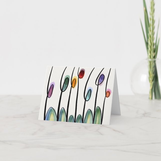 Tarjeta De Agradecimiento Tulipanos (Anverso)
