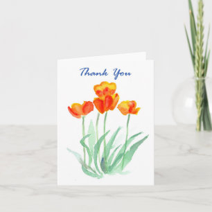 Tarjeta De Agradecimiento 'Tulips' Gracias Notecard