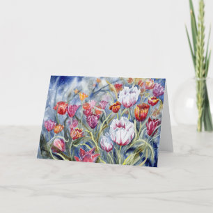 Tarjeta De Agradecimiento "Tulips II" Blank Notecard
