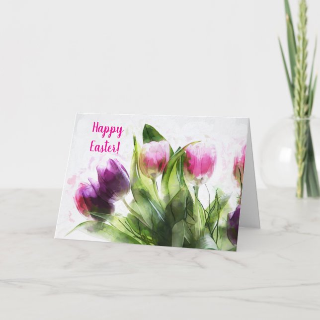TARJETA DE AGRADECIMIENTO TULIPS MÁS SENCILLOS (Anverso)
