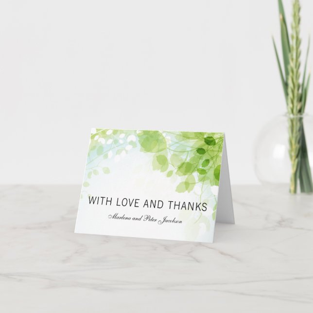 Tarjeta De Agradecimiento Tumba de agua de primavera gracias (Anverso)