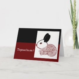 Tarjeta De Agradecimiento turco