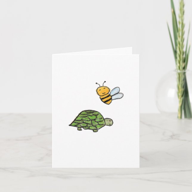 Tarjeta De Agradecimiento Turtle Bumblebee (Anverso)