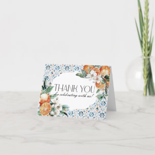 Tarjeta de agradecimiento Tuscany Tile Citrus Nara