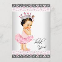 Tutu Princess Baby Shower Gracias