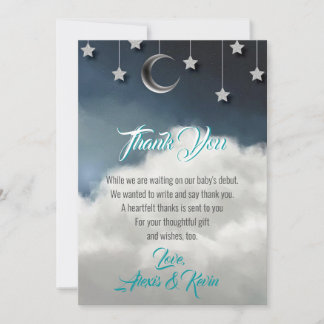 Tarjeta de agradecimiento Twinkle Little Star Baby