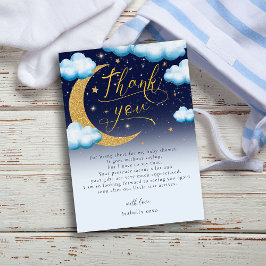 Tarjeta De Agradecimiento Twinkle Little Star Boy Baby Shower Gracias