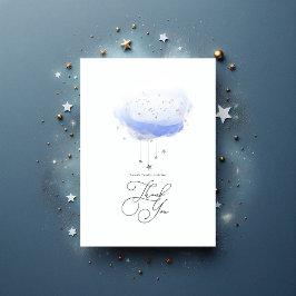 Tarjeta De Agradecimiento Twinkle Twinkle Little Star Baby Shower