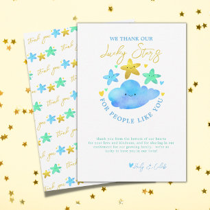 Tarjeta De Agradecimiento Twinkle Twinkle Little Star Baby Shower Gracias