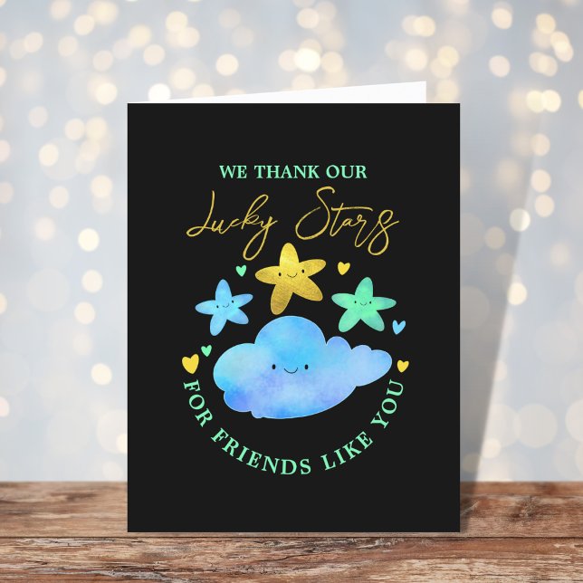 Tarjeta De Agradecimiento Twinkle Twinkle Little Star Baby Shower Gracias (Subido por el creador)