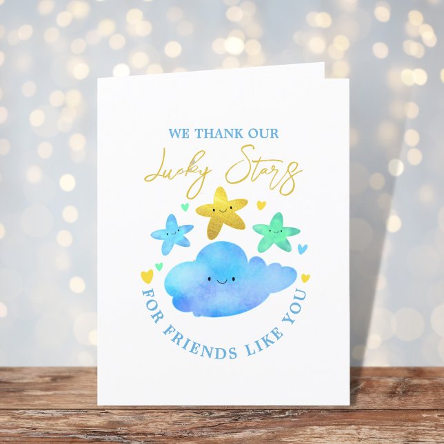 Tarjeta De Agradecimiento Twinkle Twinkle Little Star Baby Shower Gracias (Subido por el creador)