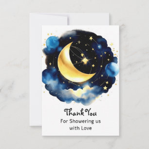 Tarjeta De Agradecimiento Twinkling Celestial Magic Boy Baby Shower