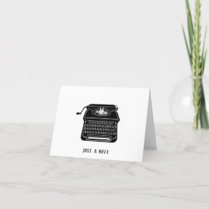 Tarjeta De Agradecimiento Typewriter Notecards