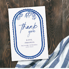 Tarjeta De Agradecimiento Última Tostada En La Costa Beach Bechelorette Week