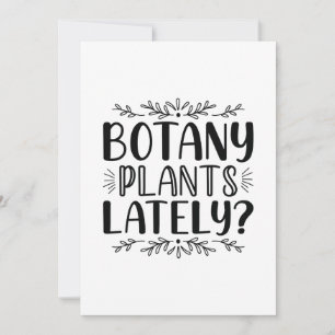 Tarjeta De Agradecimiento Últimamente, plantas botánicas