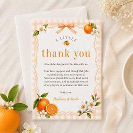 Tarjeta De Agradecimiento Un Adorable Bebé en Camino Neutral Baby Shower 