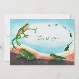 Tarjeta De Agradecimiento Un asombroso ciclo de vida de una rana