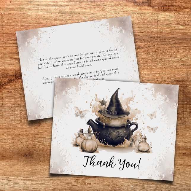 Tarjeta De Agradecimiento Un bebé elabora Baby Shower Neutral de Halloween (Subido por el creador)