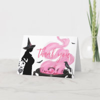 Un bebé está preparando Baby Shower de bruja rosa