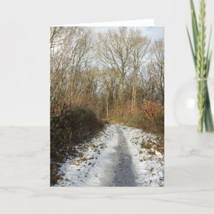 Tarjeta De Agradecimiento Un camino de invierno en Arnside