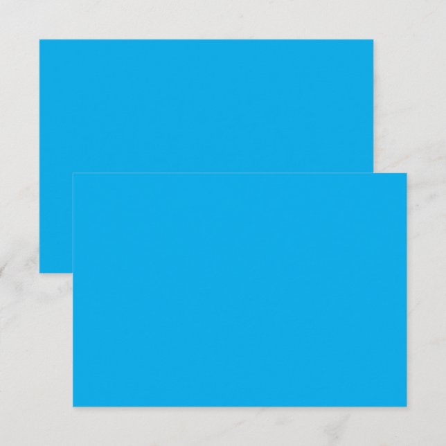 Tarjeta De Agradecimiento un cielo azul con un avión (Anverso / Reverso)