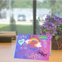 Tarjeta De Agradecimiento Un corazón lleno de gratitud