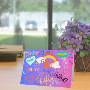 Tarjeta De Agradecimiento Un corazón lleno de gratitud