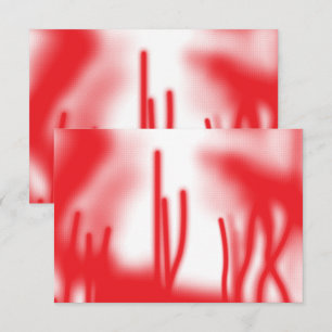 Tarjeta De Agradecimiento Un diseño gráfico con un sha rojo y naranja audaz