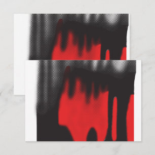 Tarjeta De Agradecimiento Un diseño gráfico rojo con un ajuste geométrico au