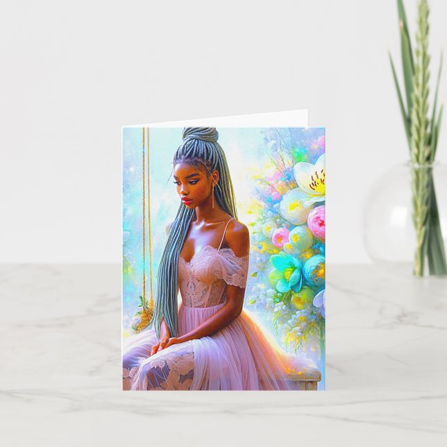 Tarjeta De Agradecimiento Un doux message pour toi, carte pour tous (Anverso)