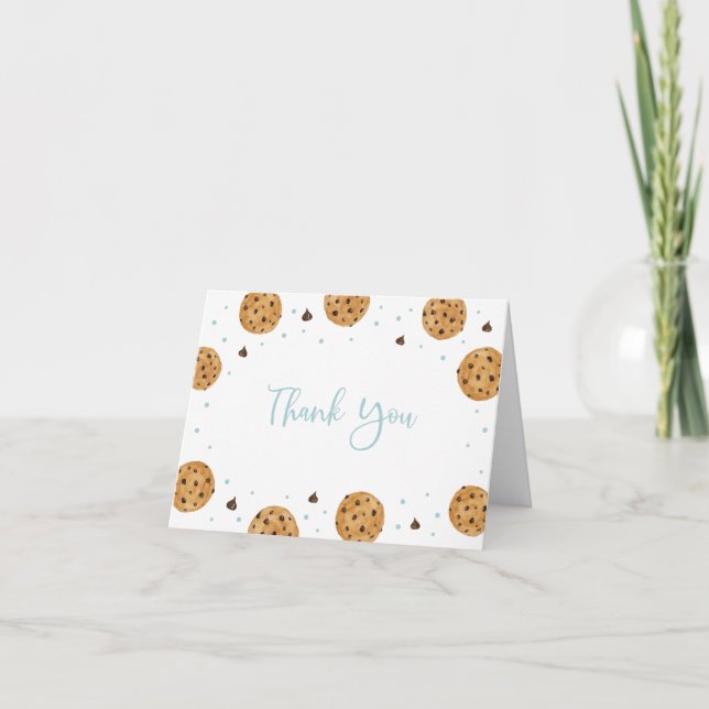 Tarjeta De Agradecimiento Un dulce cumpleaños de Cookie gracias (Anverso)