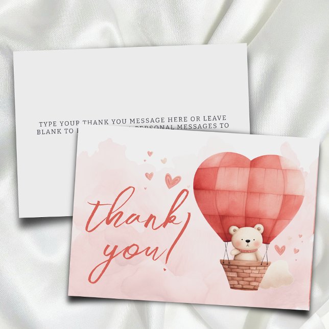 Tarjeta De Agradecimiento Un dulce pequeño San Valentín se acerca a la plana (Subido por el creador)