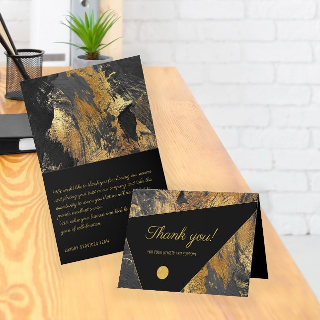 Tarjeta De Agradecimiento Un elegante y moderno cliente de negocios gracias (Subido por el creador)