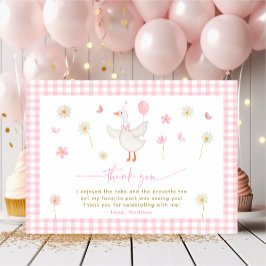 Tarjeta De Agradecimiento Un estúpido cumpleaños de margarita rosa de primav