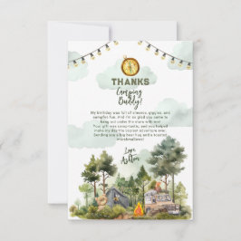 Tarjeta De Agradecimiento Un Feliz Cumpleaños de Camper
