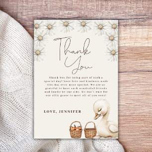 Tarjeta De Agradecimiento Un Fiesta Neutral de Baby Shower del Boho