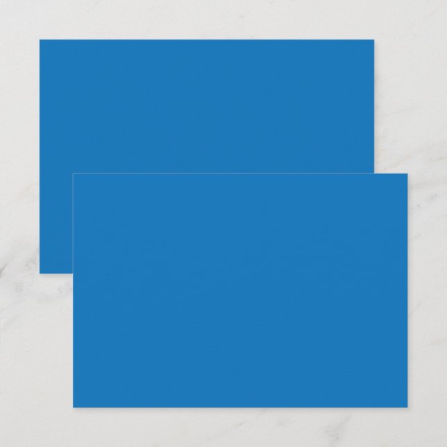 Tarjeta De Agradecimiento un fondo azul con (Anverso / Reverso)